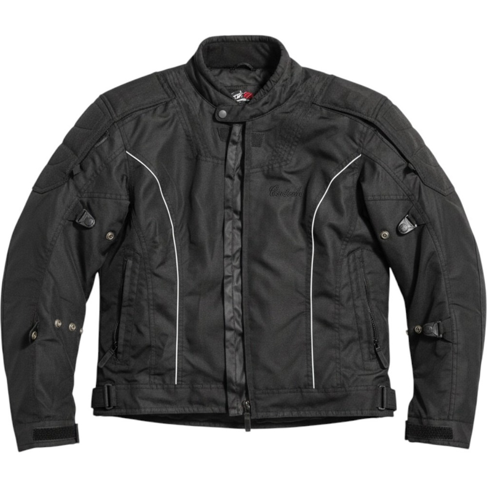Cortech LRX Series 2 Womens Motorcycle Jacket Black PhosLite Reflective MD 10-12